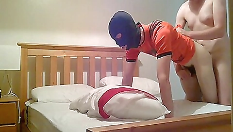 Bareback & deepthroat sex from a newly married str8