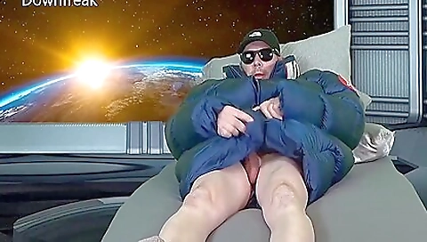 Xumu giant coat down jacket cum fetish puffer humping