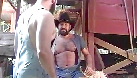 Horny bearded men are giving the old man a hot fuck