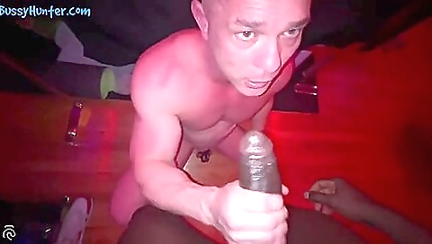 Black dude dominates a hot little girl in a bdsm scene