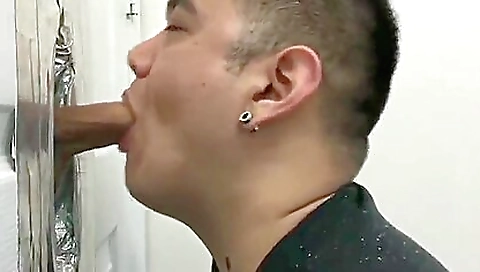 Hot little latina on the glory hole and needs big cock