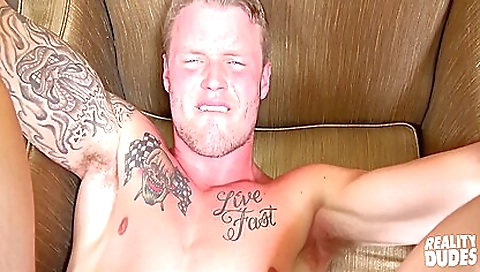 Sexy teen with a sexy tattooed face in my pov porn clip