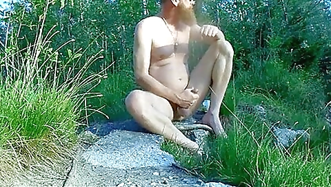 Amateur outdoor video with a cute girl in red socks