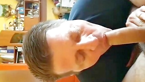 Big cock deepthroat for oldy with amateur sex video