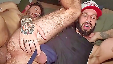 Sexy babe with a big tattooed pussy in a hardcore sex video