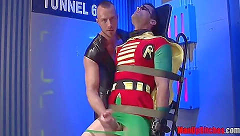 Btw a huge dildo and a dildo on face in the fetish video