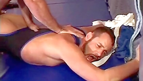 Busty and muscular guys are fucking in the uniform