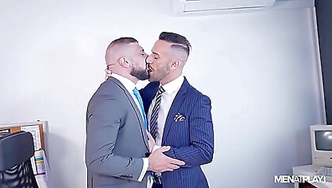 Teen and a guy with a big dick have a kinky threesome