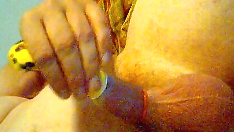 Solo male masturbates with his hot phish balloons dildo