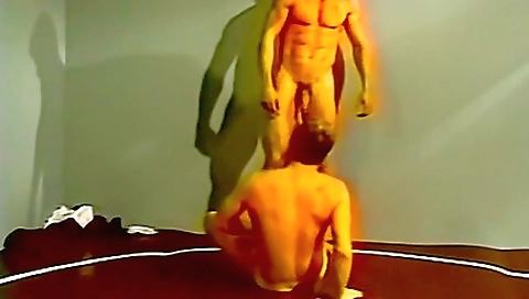 Old horny guys with sex toys are having vintage time with their fans