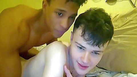 teen 18+ gay lover plays with her cock in amateur video