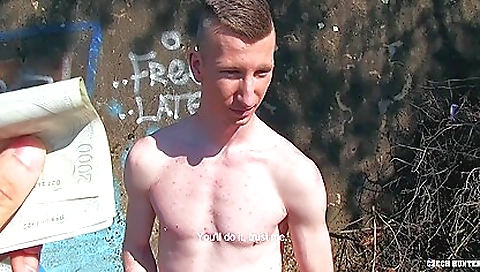 Pasty Pooper Dilettante Riding A Chubby Knob Outdoors