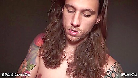 Solo masturbation of a hot brunette with a hairy pussy